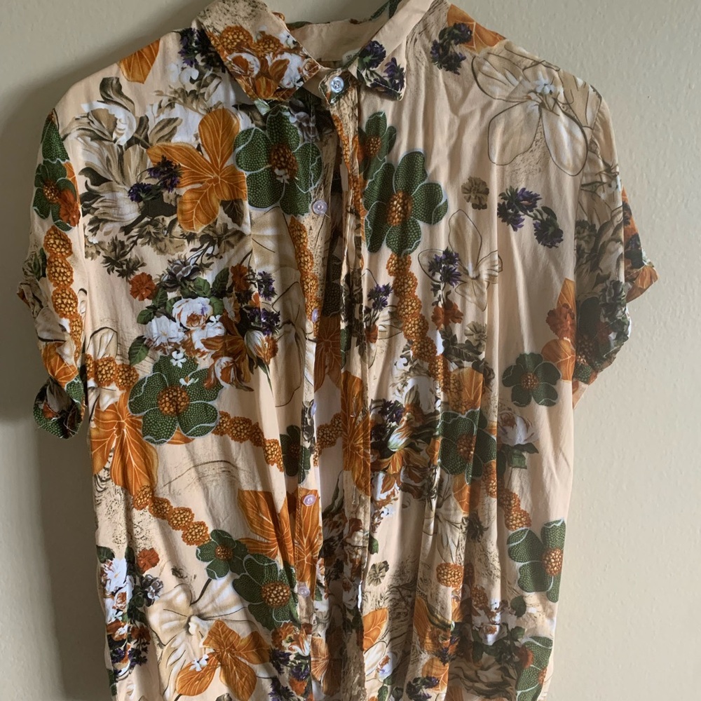 Orange Hawaiian Shirt